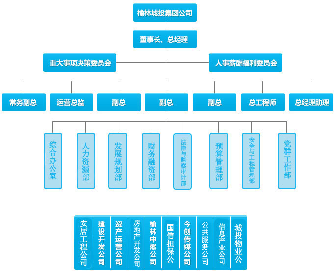 集团公司组织架构图及部门职责