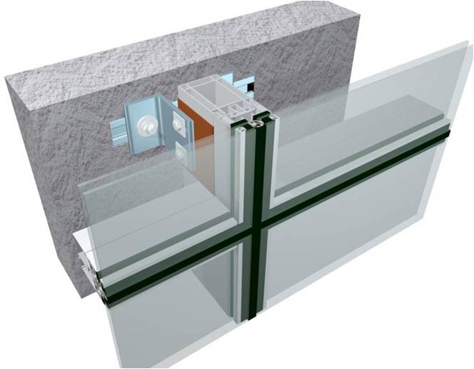 严格按照建筑设计安全需要,将光伏玻璃幕墙组件通过龙骨安装在立面