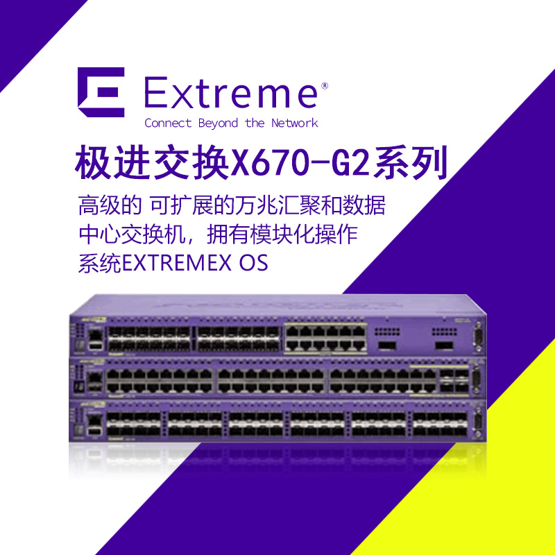 Extreme极进 Summit X670-G2  灵活多用架顶式数据中心万兆交换机