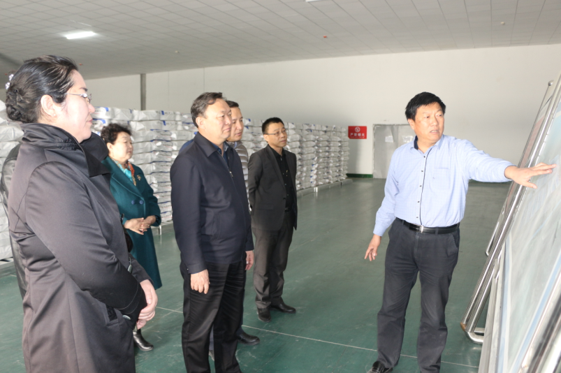 新疆巴州党委副书记州长图格杰加甫一行调研新疆富丽震纶