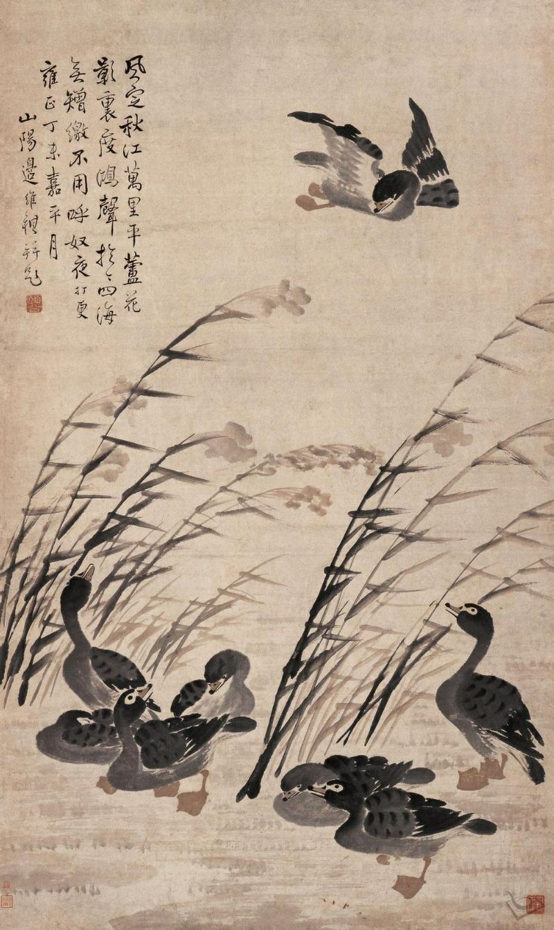 边寿民《芦雁图》