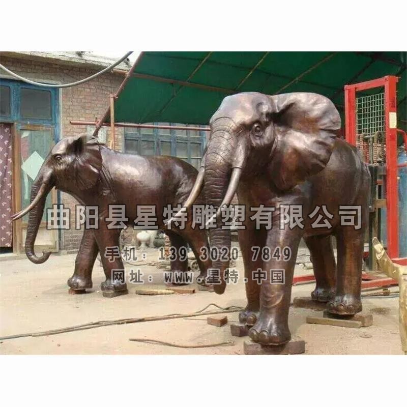 1001-铜雕-大象