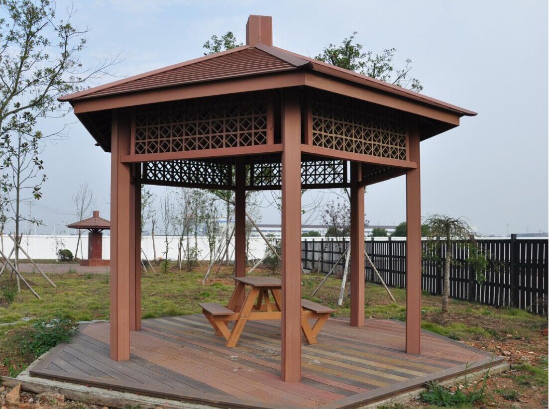 供应六角木制凉亭、园林景观设计凉亭效果图-阿里巴巴