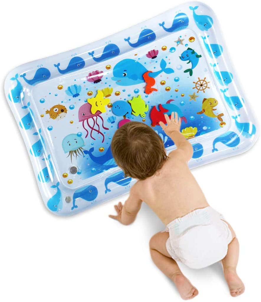 Picture of Inflatable Tummy time Water Play mat Baby & Toddlers is The Perfect Fun time Play Inflatable Water mat, Activity Center Your Baby's Stimulation Growth