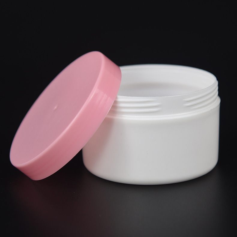 面霜盒，HDPE材質，用于大白瓶膏霜瓶，粉色膏霜盒，化妝品分裝盒