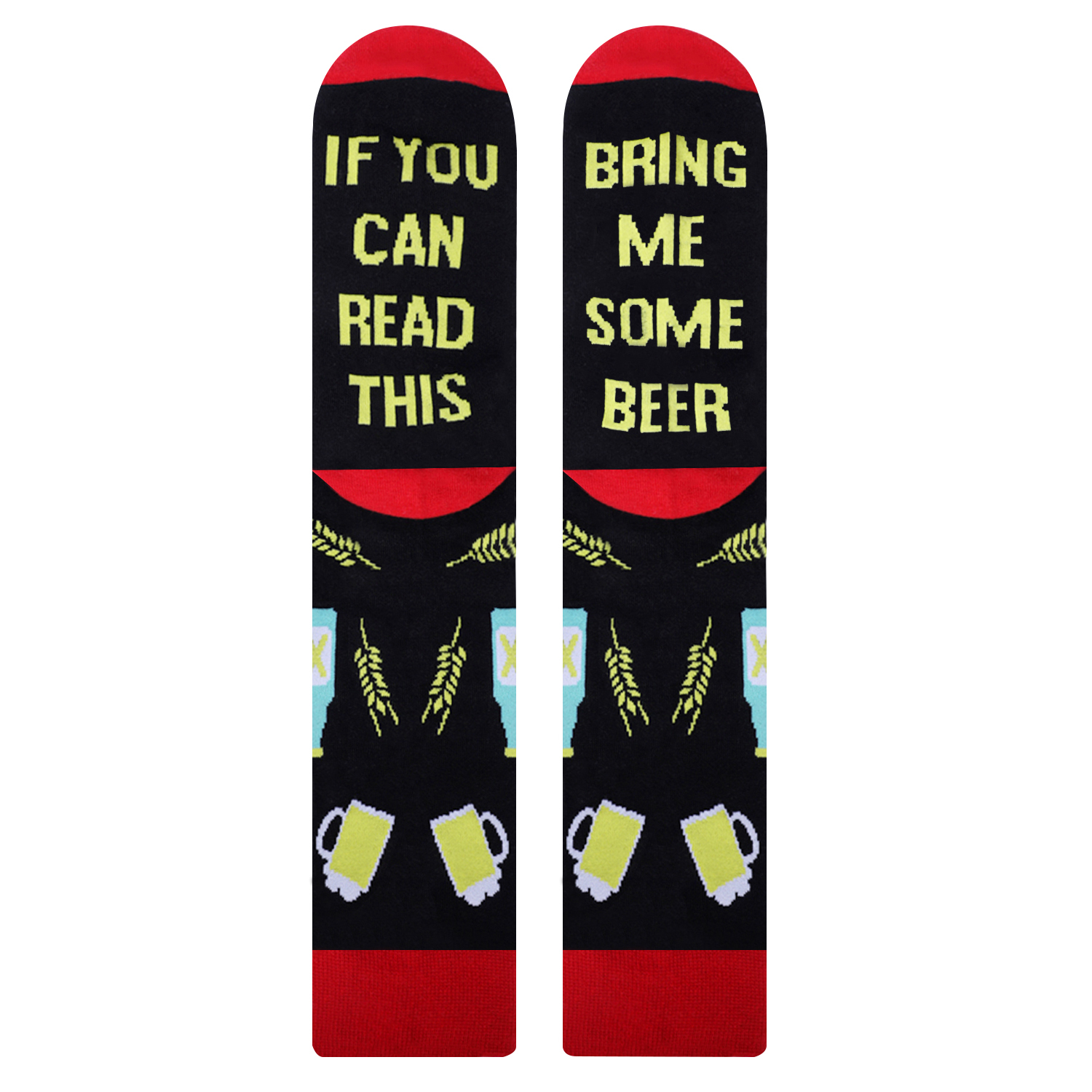 Moyel Taco Pizza Beer Coffee Sushi Socks, If You Can Read This Socks For Men