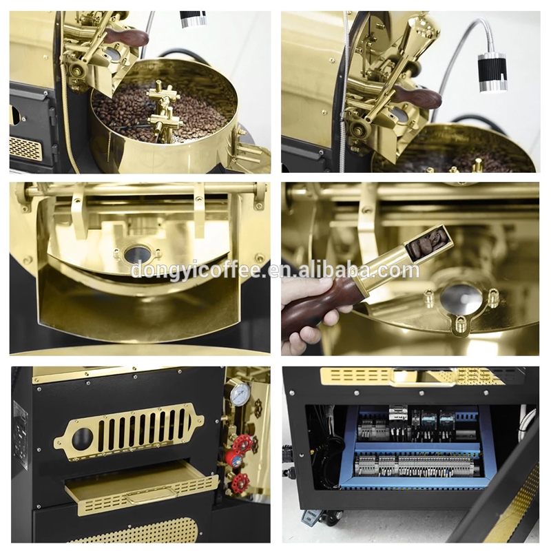 12KG商用咖啡烘焙机燃气款炒咖啡豆机器小型烘豆机