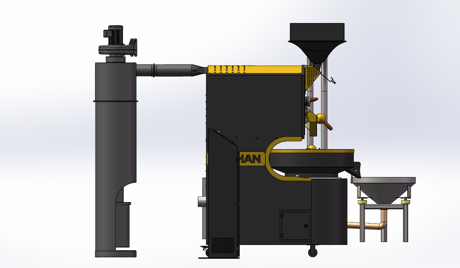 Giant G6 巨人G6master 高端智能咖啡烘焙机 PLC自动烘焙曲线复制运行  铸铁工艺