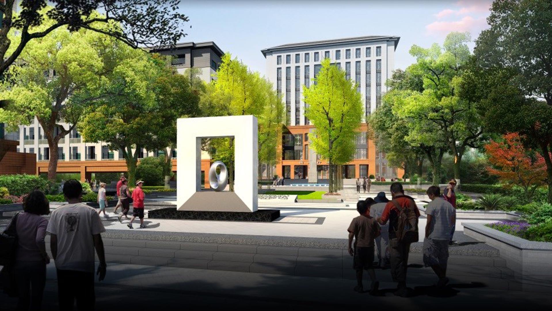 ▼景观设计景观设计以灵活多变的手法,塑造出具有浓郁学习氛围,舒适