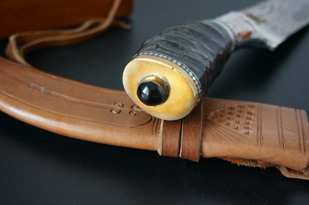 男人都该有的一款刀,粗羚羊角刀柄!实用加收藏霸气款!