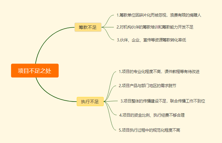 健康未来项目存在的不足之处
