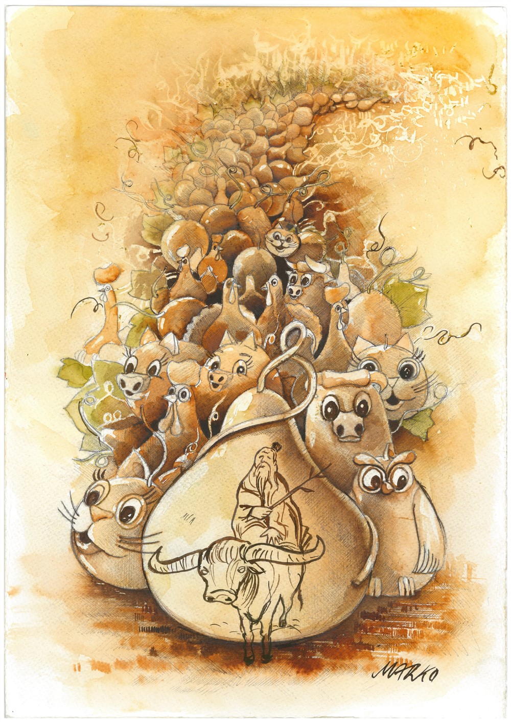 中国东华禅寺书画院老子·孔子·慧能国际漫画展获奖名单 1