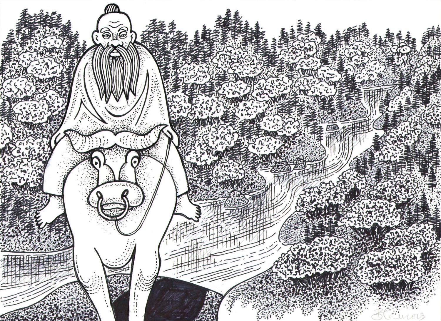 中国东华禅寺书画院老子·孔子·慧能国际漫画展获奖名单 1