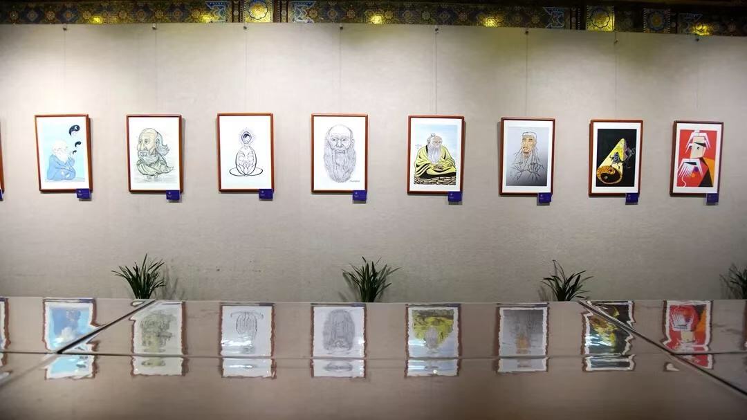 2019中国东华禅寺书画院老子·孔子·慧能国际漫画展亮点回顾 3
