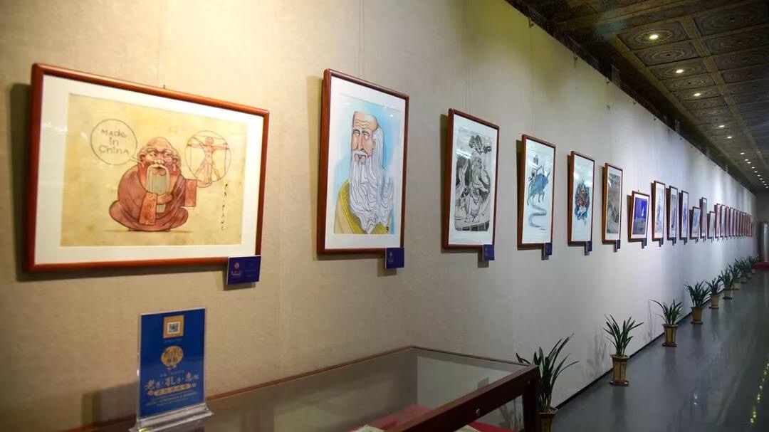 2019中国东华禅寺书画院老子·孔子·慧能国际漫画展亮点回顾 4