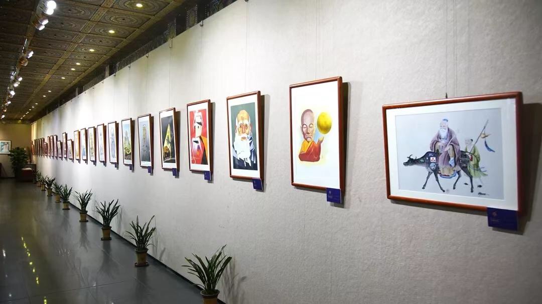 2019中国东华禅寺书画院老子·孔子·慧能国际漫画展亮点回顾 5