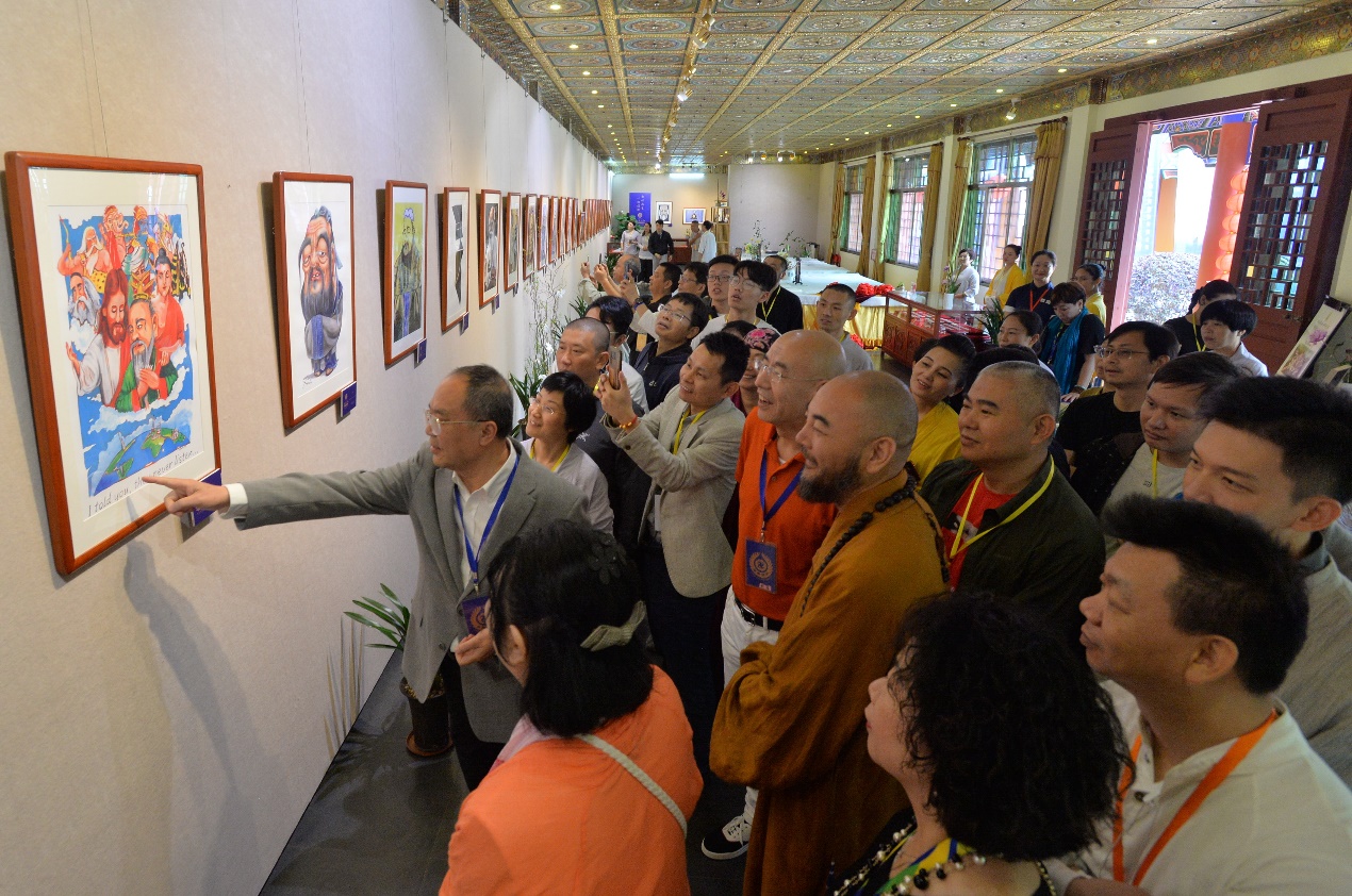 2019中国东华禅寺书画院老子·孔子·慧能国际漫画展亮点回顾 7